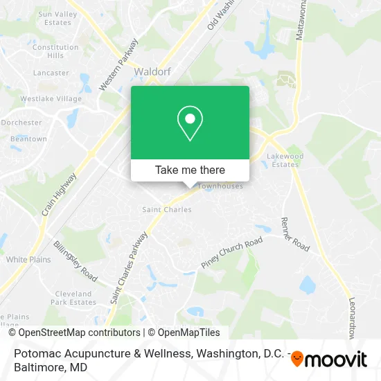 Potomac Acupuncture & Wellness map