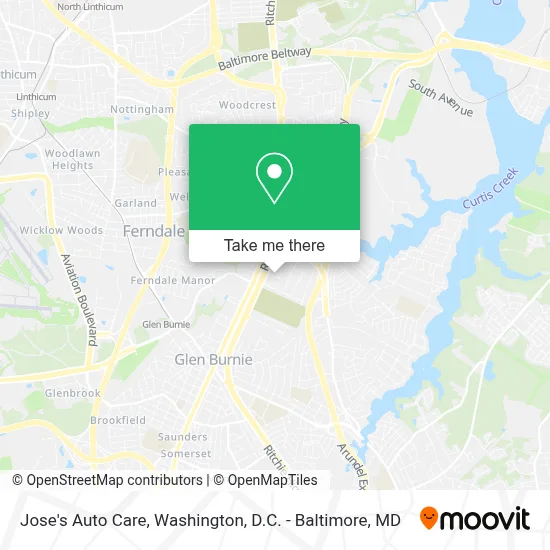 Jose's Auto Care map