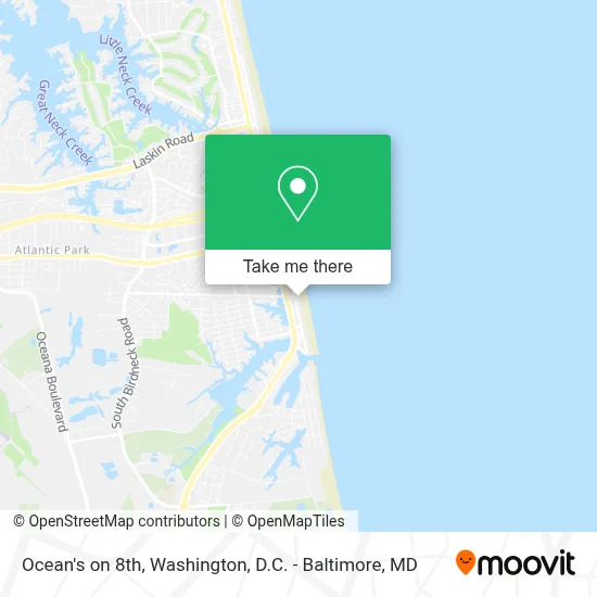 Ocean's on 8th map