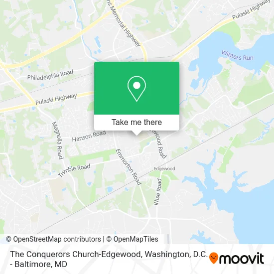 The Conquerors Church-Edgewood map