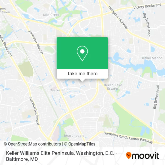 Keller Williams Elite Peninsula map