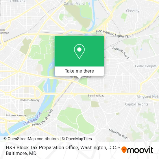 H&R Block Tax Preparation Office map