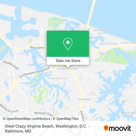 Steel Crazy Virginia Beach map