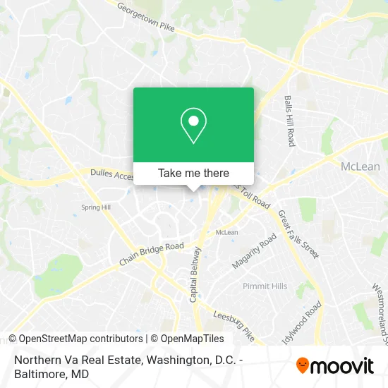 Northern Va Real Estate map