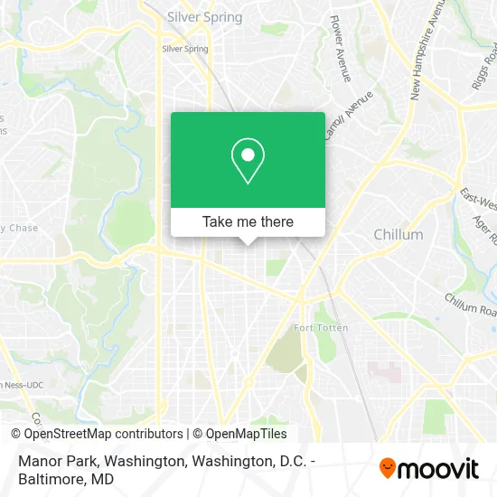 Manor Park, Washington map
