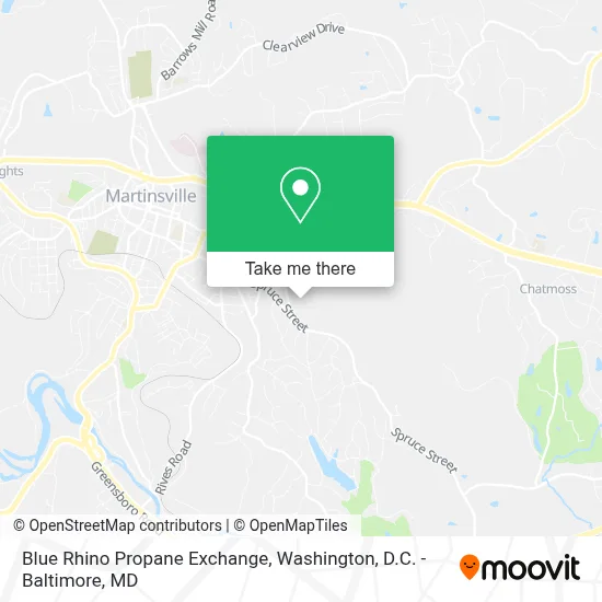 Blue Rhino Propane Exchange map