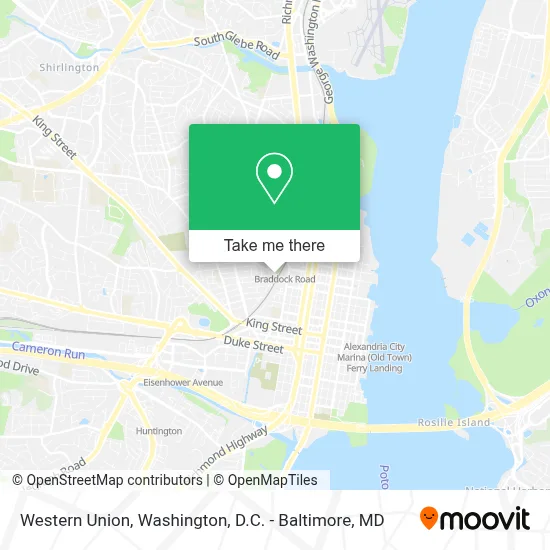Western Union map
