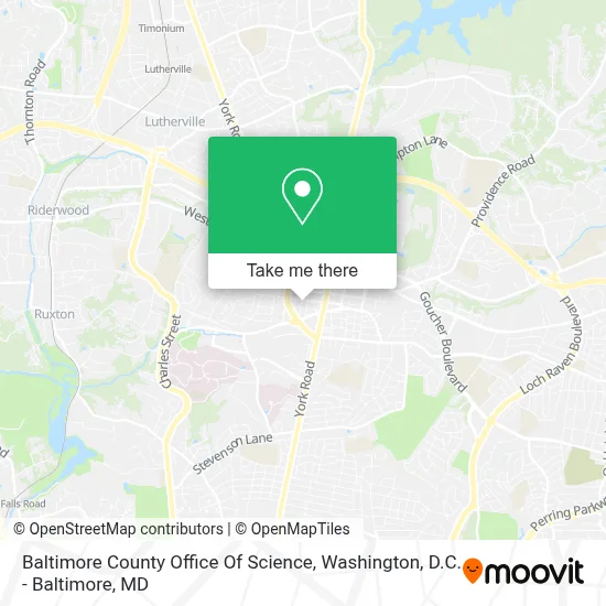 Baltimore County Office Of Science map