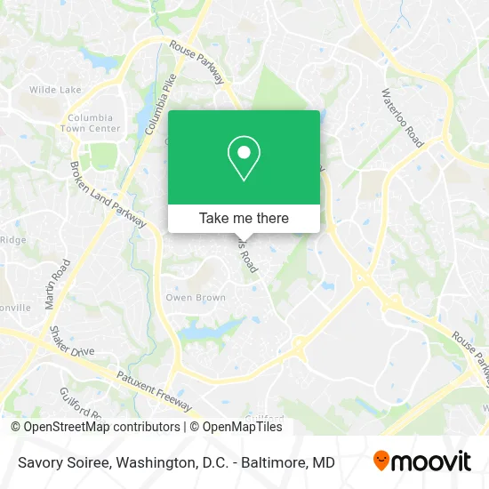 Savory Soiree map