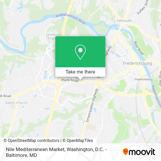 Nile Mediterranean Market map