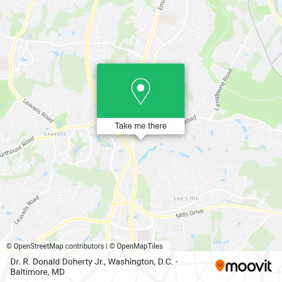 Dr. R. Donald Doherty Jr. map