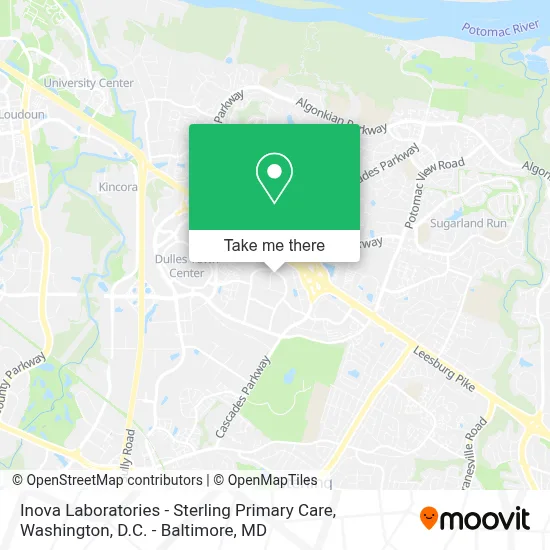 Inova Laboratories - Sterling Primary Care map