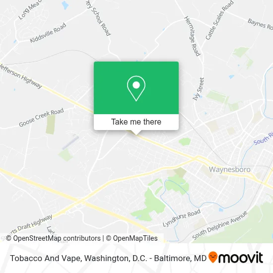 Tobacco And Vape map