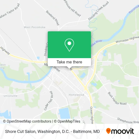 Shore Cut Salon map