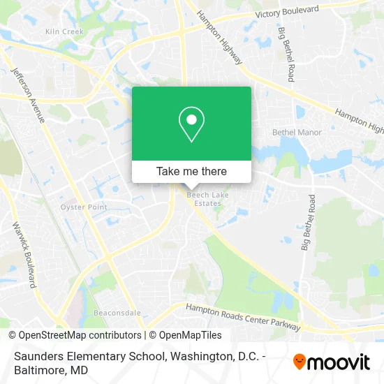 Saunders Elementary School map