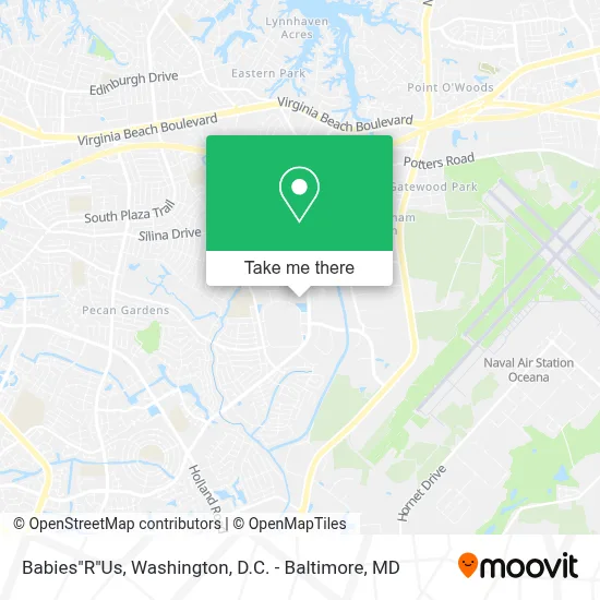 Babies"R"Us map