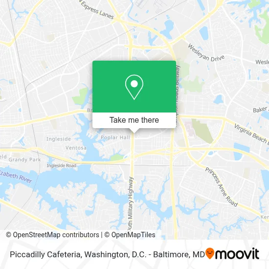 Piccadilly Cafeteria map