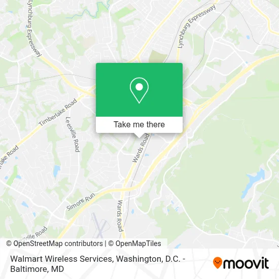 Walmart Wireless Services map