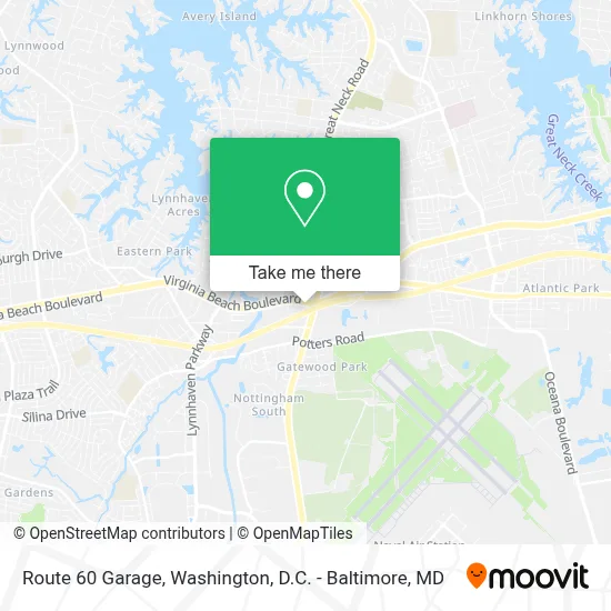 Route 60 Garage map