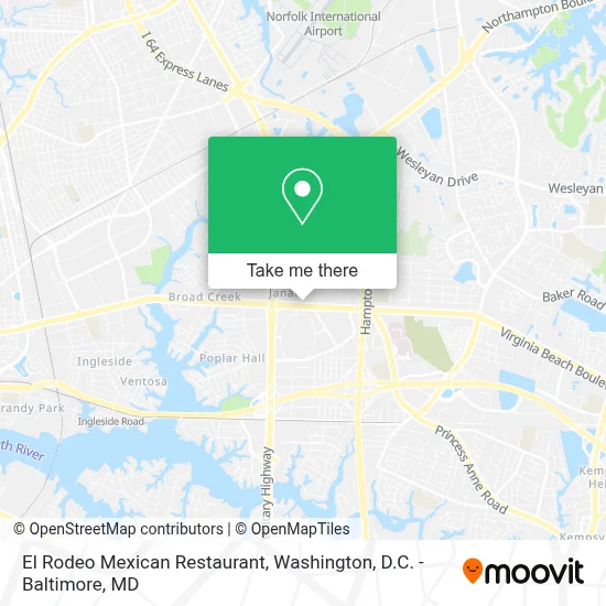 El Rodeo Mexican Restaurant map