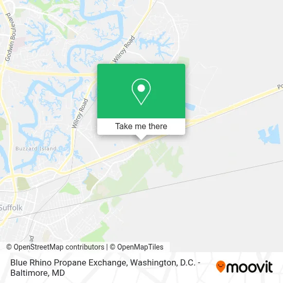 Blue Rhino Propane Exchange map