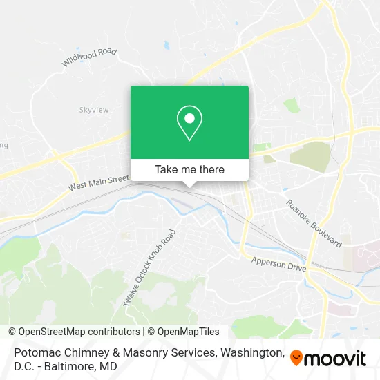 Potomac Chimney & Masonry Services map