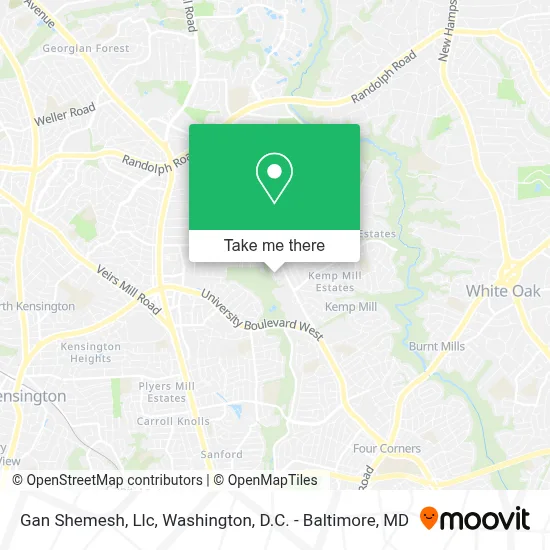 Gan Shemesh, Llc map