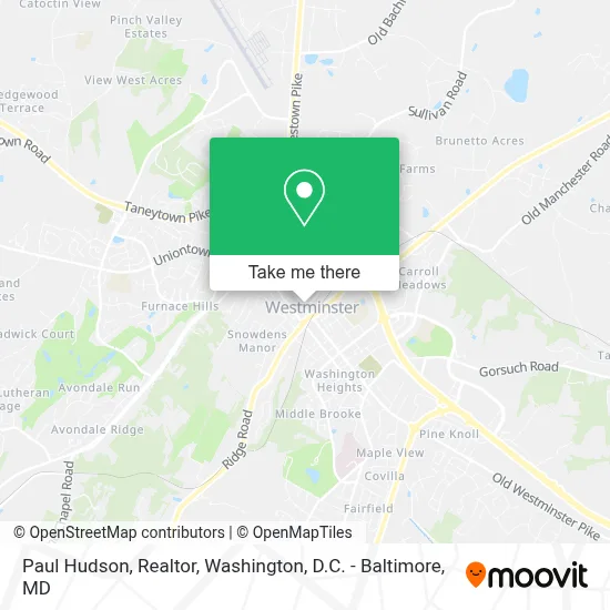 Paul Hudson,  Realtor map