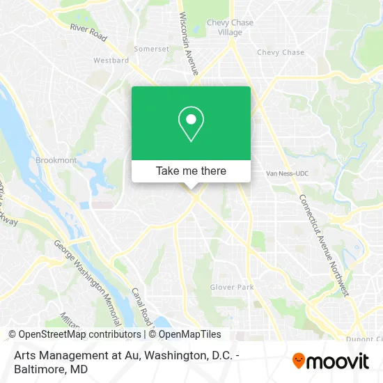 Arts Management at Au map