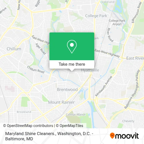 Maryland Shine Cleaners. map