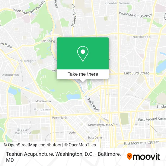 Tashun Acupuncture map
