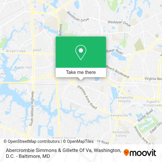 Abercrombie Simmons & Gillette Of Va map