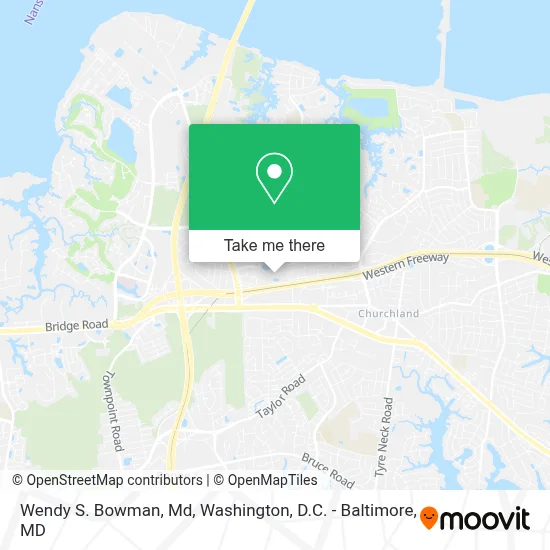 Wendy S. Bowman, Md map