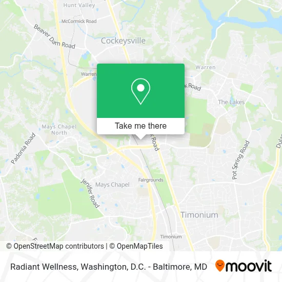 Radiant Wellness map