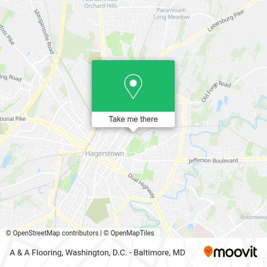 A & A Flooring map