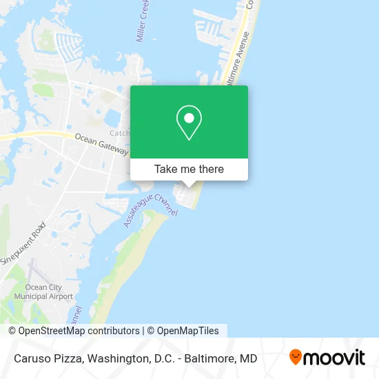 Caruso Pizza map