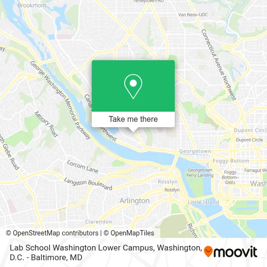 Lab School Washington Lower Campus map