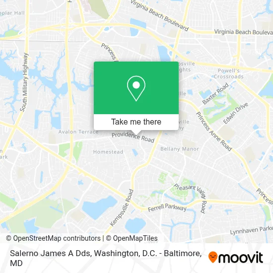 Salerno James A Dds map