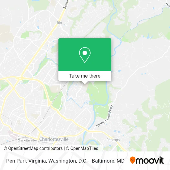 Pen Park Virginia map