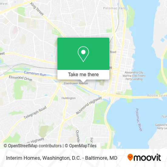 Interim Homes map