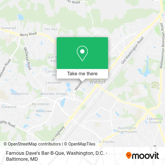 Famous Dave's Bar-B-Que map
