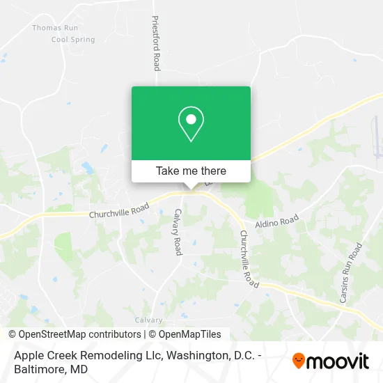 Apple Creek Remodeling Llc map