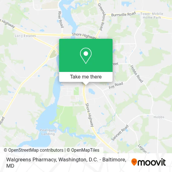 Walgreens Pharmacy map