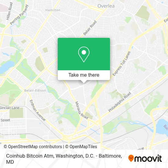 Coinhub Bitcoin Atm map