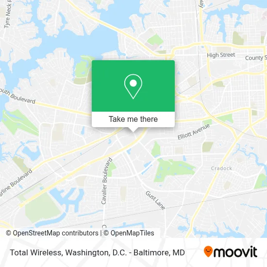 Total Wireless map