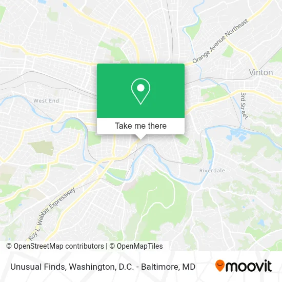 Unusual Finds map