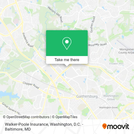 Walker-Poole Insurance map