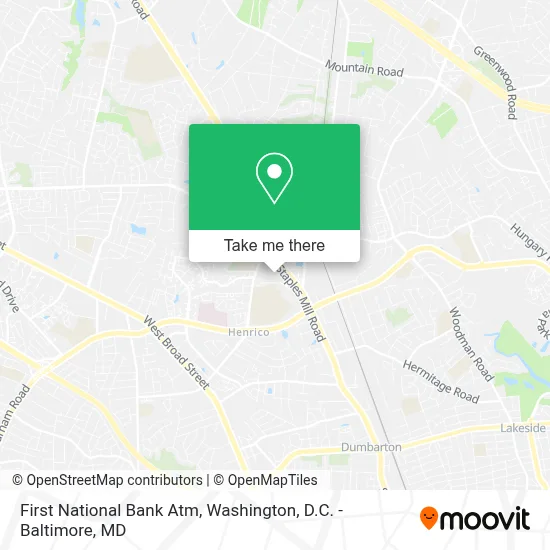 First National Bank Atm map