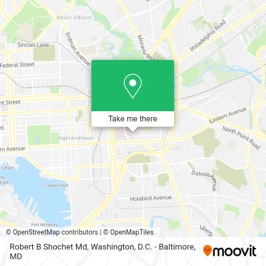 Robert B Shochet Md map