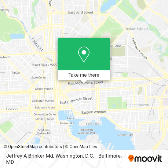 Jeffrey A Brinker Md map